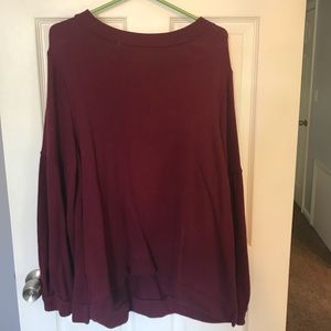 Loft Bubble Sleeve Sweatshirt